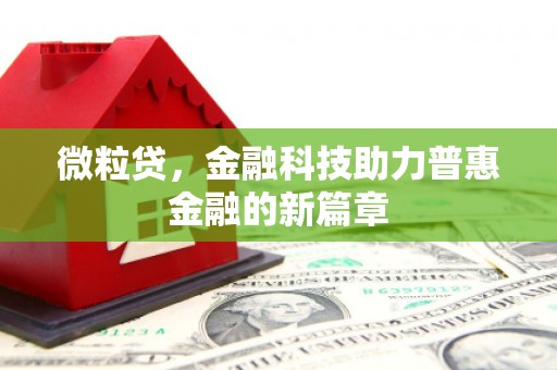 漠河微粒贷，金融科技助力普惠金融的新篇章