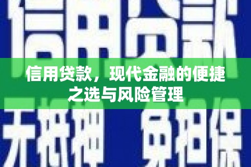 漠河信用贷款，现代金融的便捷之选与风险管理