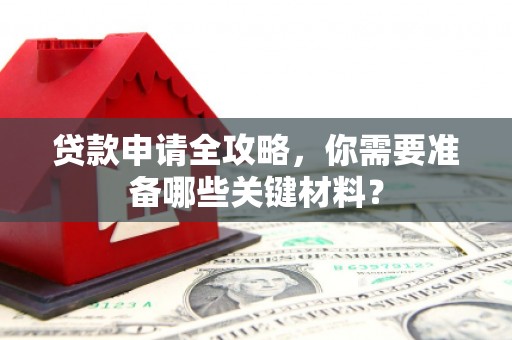 漠河贷款申请全攻略，你需要准备哪些关键材料？