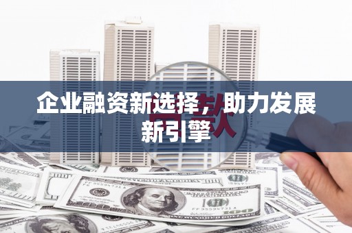 漠河企业融资新选择，助力发展新引擎