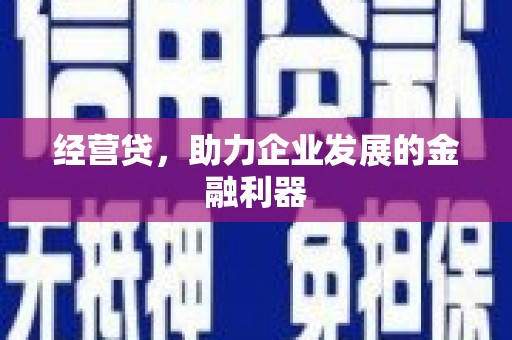漠河经营贷，助力企业发展的金融利器