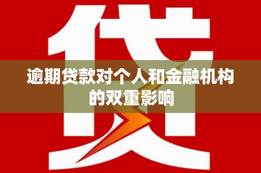 漠河逾期贷款对个人和金融机构的双重影响