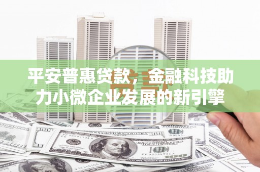 漠河平安普惠贷款，金融科技助力小微企业发展的新引擎