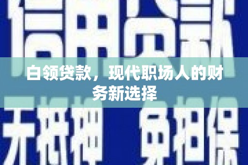 漠河白领贷款，现代职场人的财务新选择