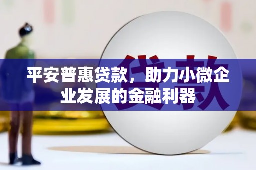 漠河平安普惠贷款，助力小微企业发展的金融利器