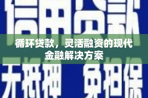漠河循环贷款，灵活融资的现代金融解决方案