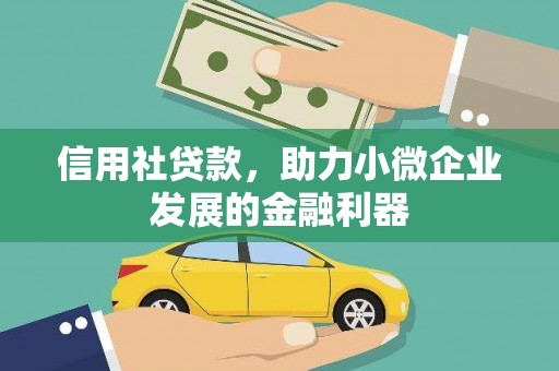 漠河信用社贷款，助力小微企业发展的金融利器