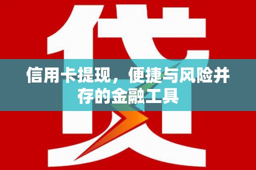 漠河信用卡提现，便捷与风险并存的金融工具