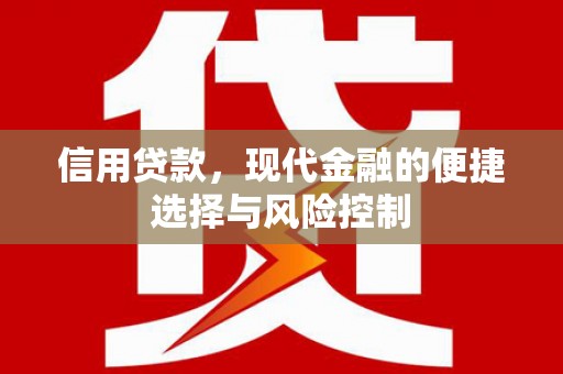 漠河信用贷款，现代金融的便捷选择与风险控制