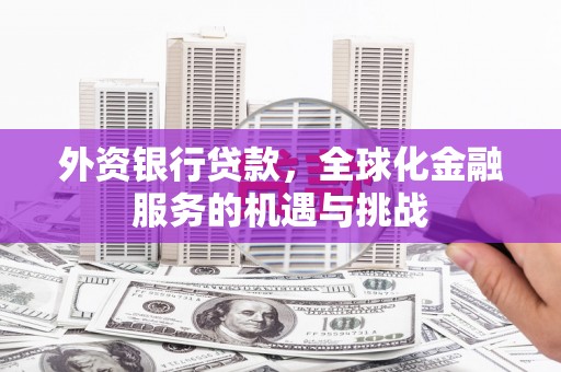 漠河外资银行贷款，全球化金融服务的机遇与挑战