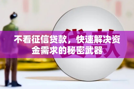 漠河不看征信贷款，快速解决资金需求的秘密武器