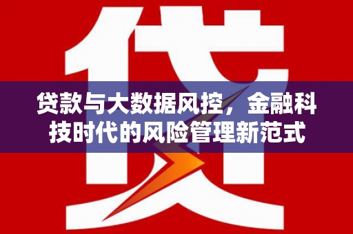 漠河贷款与大数据风控，金融科技时代的风险管理新范式