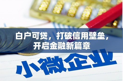 漠河白户可贷，打破信用壁垒，开启金融新篇章