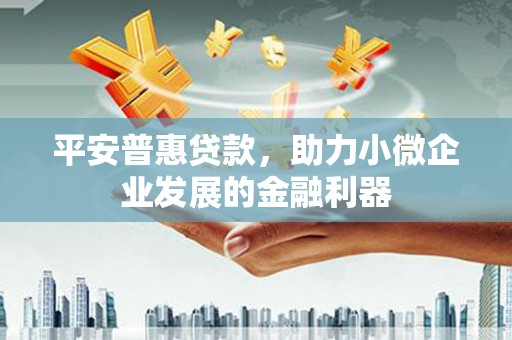 漠河平安普惠贷款，助力小微企业发展的金融利器