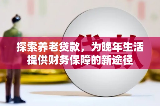 漠河探索养老贷款，为晚年生活提供财务保障的新途径