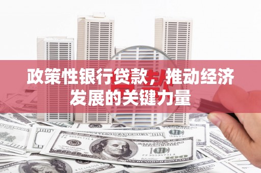 漠河政策性银行贷款，推动经济发展的关键力量