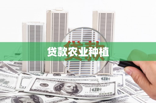 漠河贷款农业种植