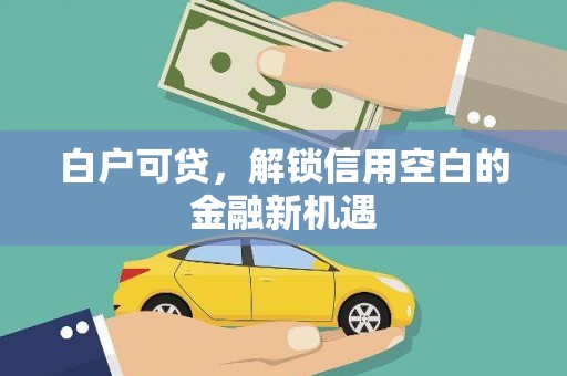 漠河白户可贷，解锁信用空白的金融新机遇