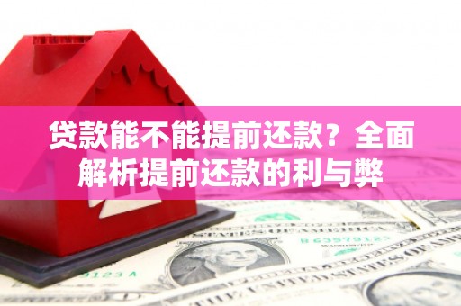 漠河贷款能不能提前还款？全面解析提前还款的利与弊