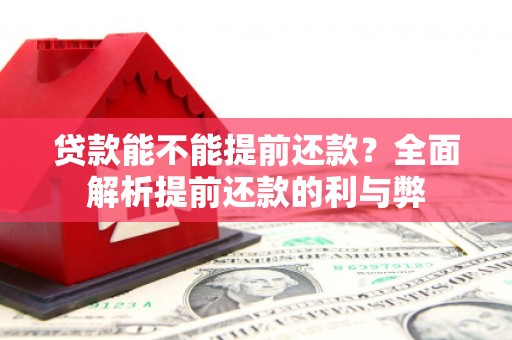 漠河贷款能不能提前还款？全面解析提前还款的利与弊