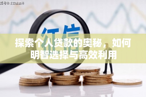 漠河探索个人贷款的奥秘，如何明智选择与高效利用