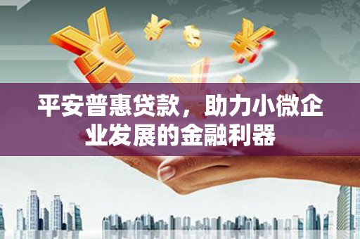 漠河平安普惠贷款，助力小微企业发展的金融利器