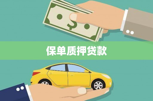 漠河保单质押贷款
