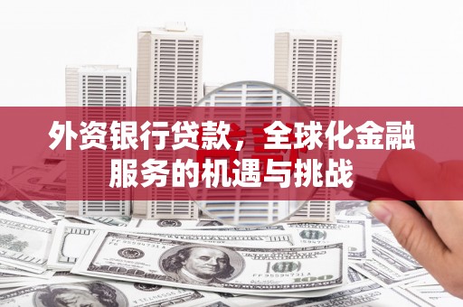 漠河外资银行贷款，全球化金融服务的机遇与挑战