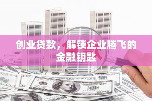 漠河创业贷款，解锁企业腾飞的金融钥匙