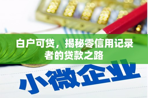 漠河白户可贷，揭秘零信用记录者的贷款之路
