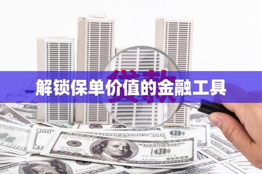 漠河解锁保单价值的金融工具